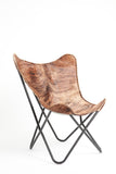 **SALE ** Brown Brindle Cowhide Butterfly Chair