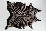 Black & Ivory Zebra Cowhide