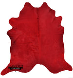 Gorgeous Solid Red Dyed Cowhide