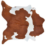 Traditional Brown & White Cowhide
