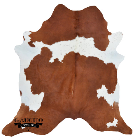 Traditional Brown & White Cowhide