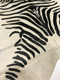 ANNUAL SALE  - Zebra Printed Cowhide (Cod 1010)